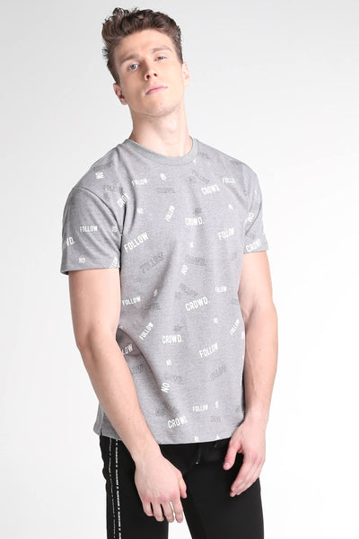 Relaxed Fit Tee With All-Over Print