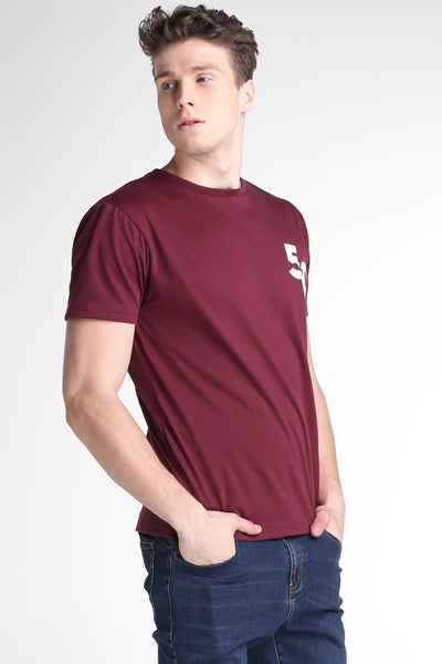 Semi Fit Tee With Graphic Print