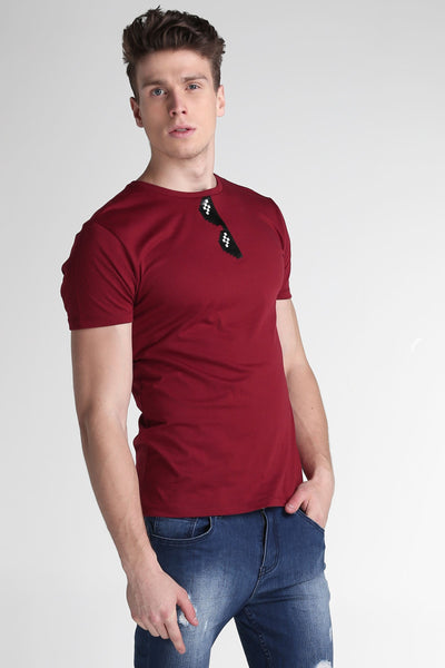 Semi Fit Tee With Graphic Print