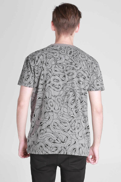 Relaxed Fit Tee With All-Over Print