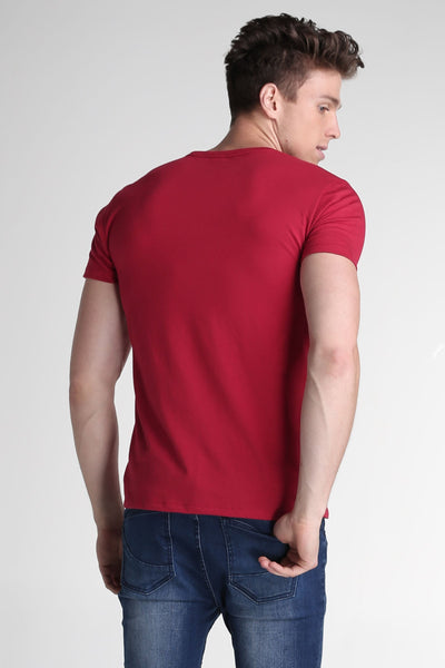 Semi Fit Tee With Graphic Print