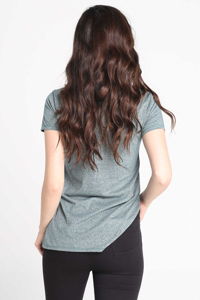 Longline Tee With Side Slit
