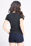 Semi Fit Tee With Graphic Print