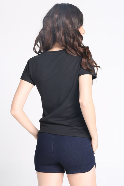 Semi Fit Tee With Graphic Print