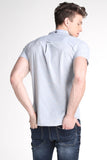 Dobby Shirt With Button-Down Collar