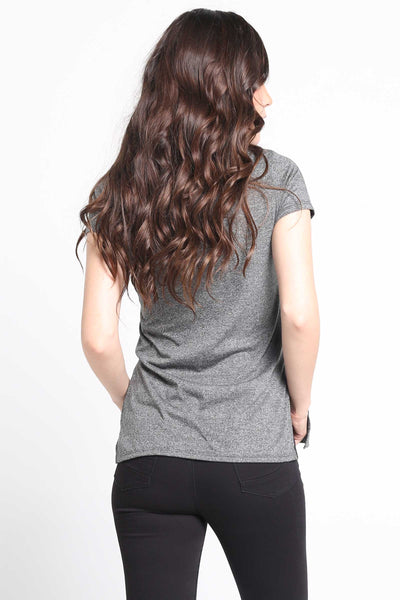 Longline Tee With Side Slit