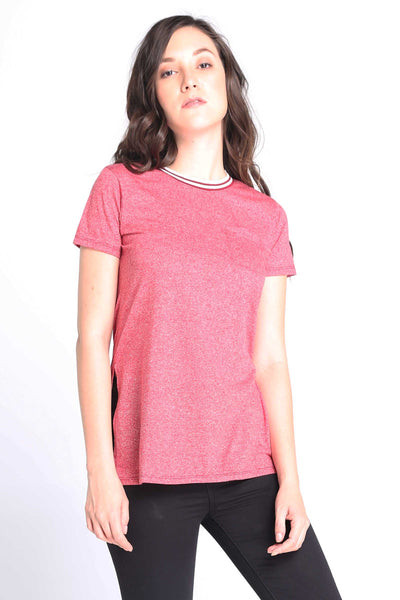 Longline Tee With Side Slit