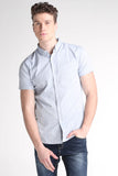 Dobby Shirt With Button-Down Collar