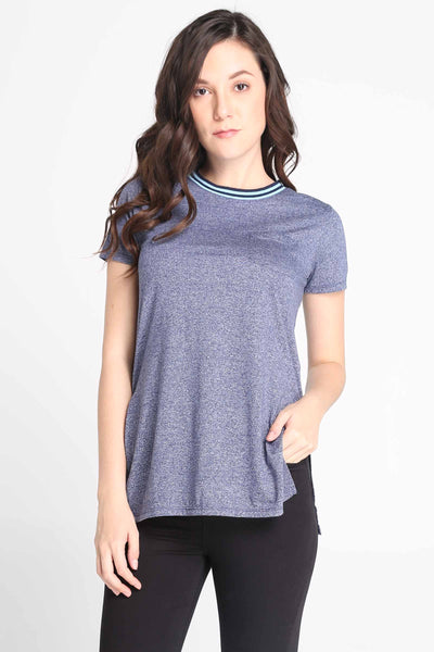 Longline Tee With Side Slit