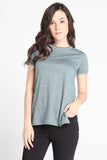 Longline Tee With Side Slit