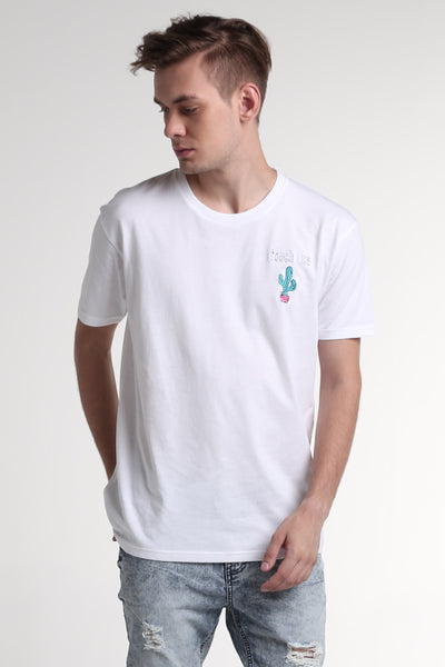 Relaxed Fit Tee With Embroidery