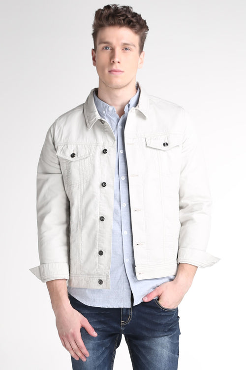 Textured Trucker Jacket