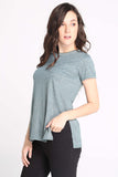 Longline Tee With Side Slit