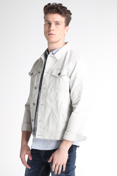 Textured Trucker Jacket