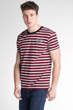 Striped Relaxed Fit Tee With Embroidery
