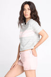 Boxy Tee with Graphic Print