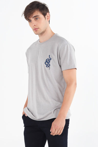 Relaxed Fit Tee With Embroidery