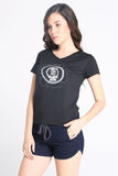 Semi Fit Tee With Graphic Print