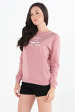 Boyfriend Fit Pullover With Graphic Print