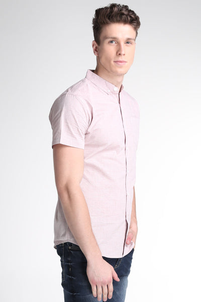 Dobby Shirt With Button-Down Collar