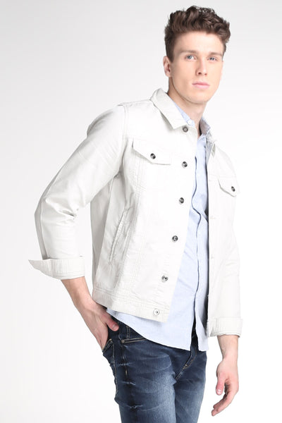 Textured Trucker Jacket