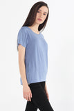 Long Line Tee With Zipper Detail