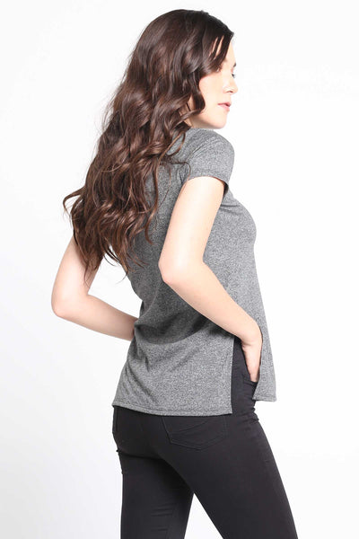 Longline Tee With Side Slit
