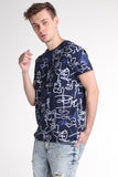 Relaxed Fit Tee With All-Over Print