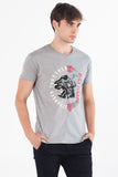 Relaxed Fit Tee With Cut & Sew Panel