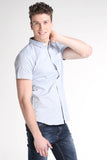 Dobby Shirt With Button-Down Collar