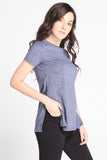Longline Tee With Side Slit