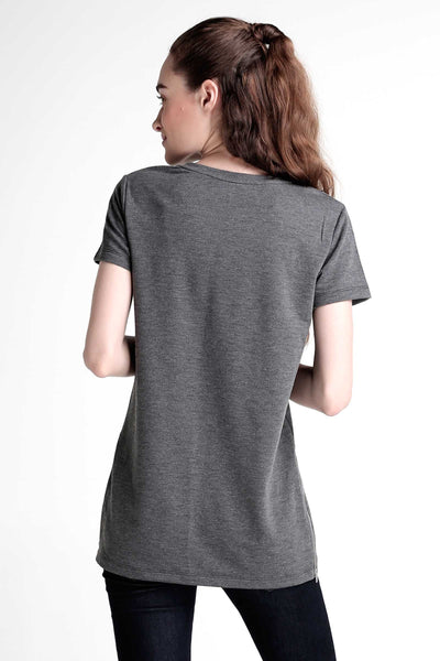 Semi Fit Tee With Graphic Print