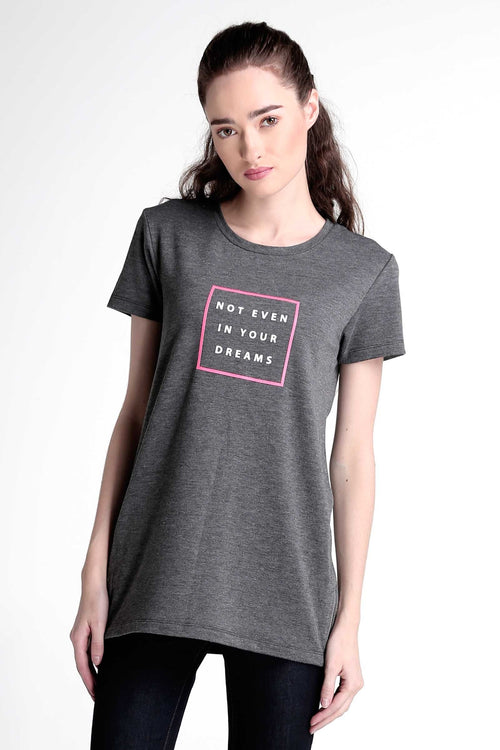 Semi Fit Tee With Graphic Print
