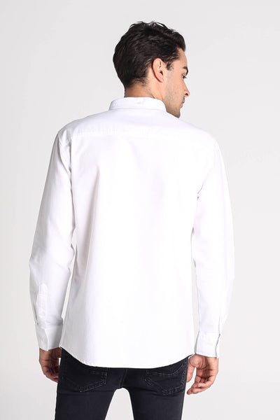 Oxford Button-Down Long Sleeves Shirt With Pocket