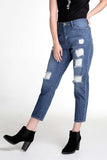 Vintage Slim Jeans With Distressed Detail