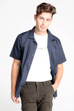 Poplin Shirt With Notched Collar