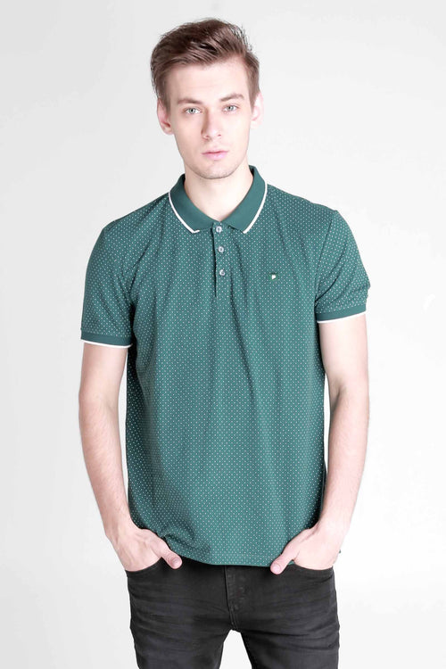 Polo Shirt With All-Over Print