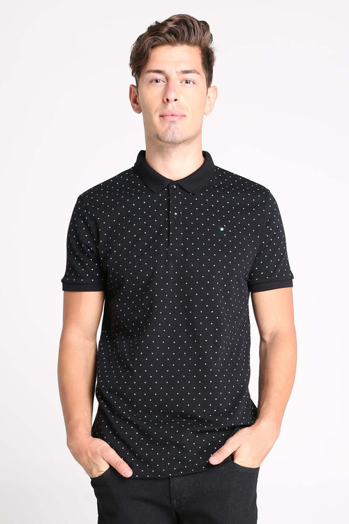 Polo Shirt With All-Over Print