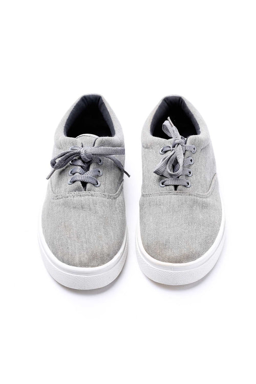 Men's Chambray Lace-Up Sneakers