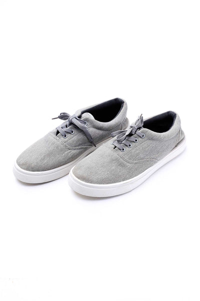 Men's Chambray Lace-Up Sneakers