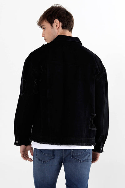 Denim Trucker Jacket With Pocket Detail