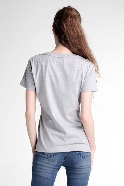 Semi Fit Tee With Graphic Print
