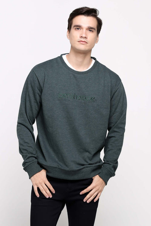 Penshoppe Old School - Relaxed Fit Pullover With Embroidery