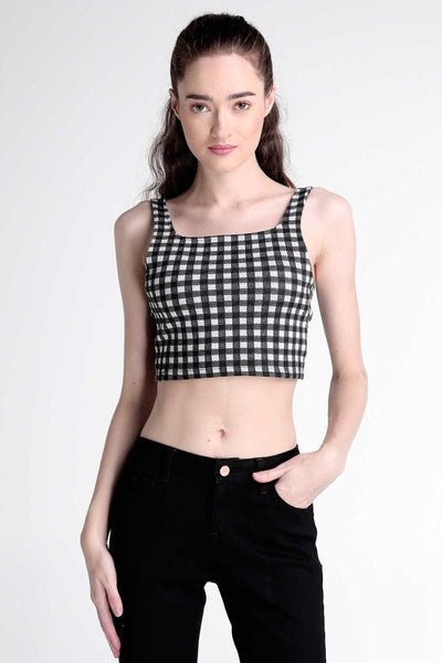 Semi Fit Tank Top With Back Knot Detail