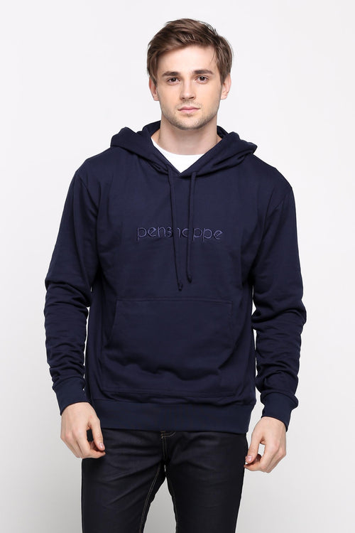 Penshoppe Old School - Relaxed Fit Hoodie With Embroidery