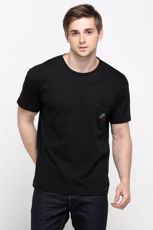 Penshoppe Old School - Relaxed Fit Tee With Pocket Detail