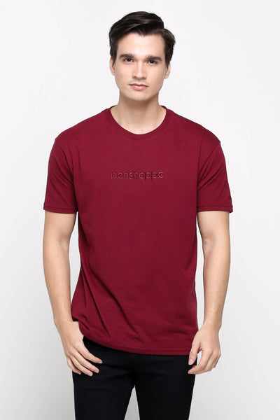 Penshoppe Old School - Relaxed Fit Tee With Embroidery