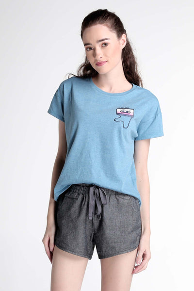 Semi Fit Tee With Graphic Print