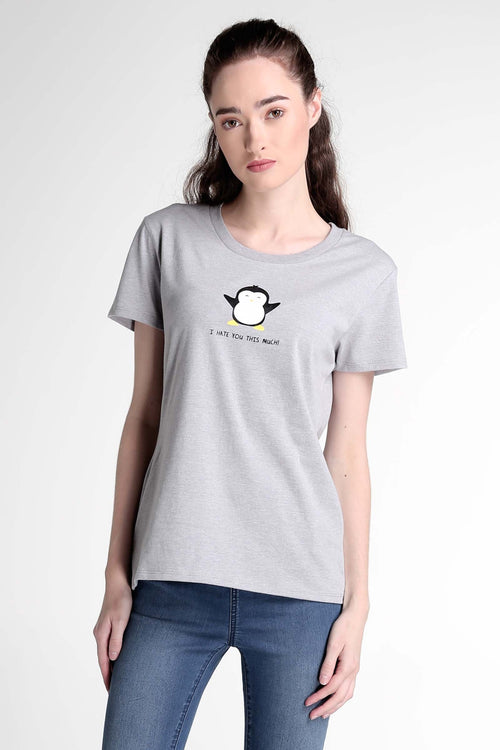Semi Fit Tee With Graphic Print