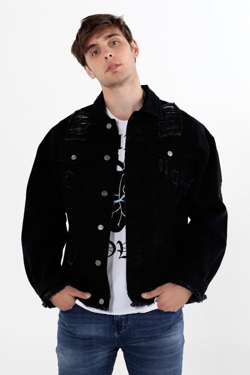 Denim Trucker Jacket With Pocket Detail